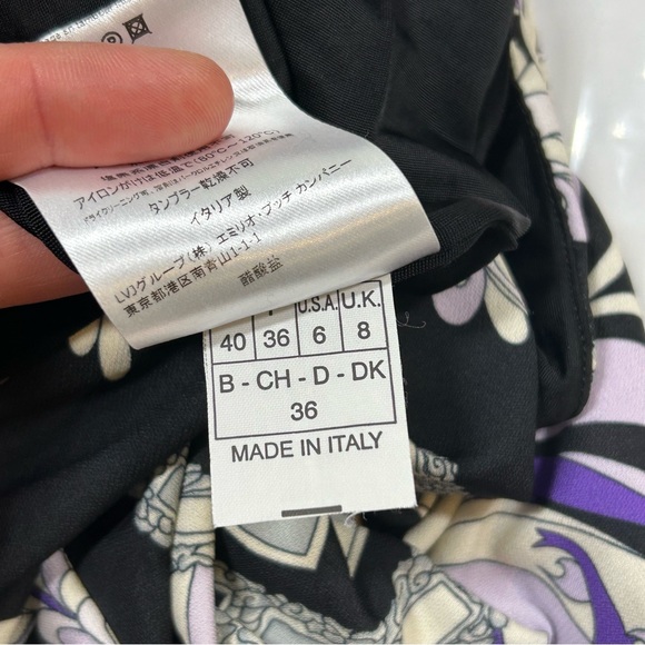 EUC Emilio‎ Pucci Asymmetrical Sheath Dress Womens 6 - Picture 10 of 10